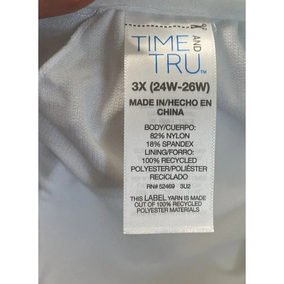 Bikini Top Adjustable Strap‎ Colorful Palm Tree Leaves Tropical NEW 3X 24W-26W - Picture 3 of 4